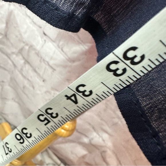 Indigo Soul mini dress with Cream embroidered Lace insert sz XL boho western - Picture 5 of 8